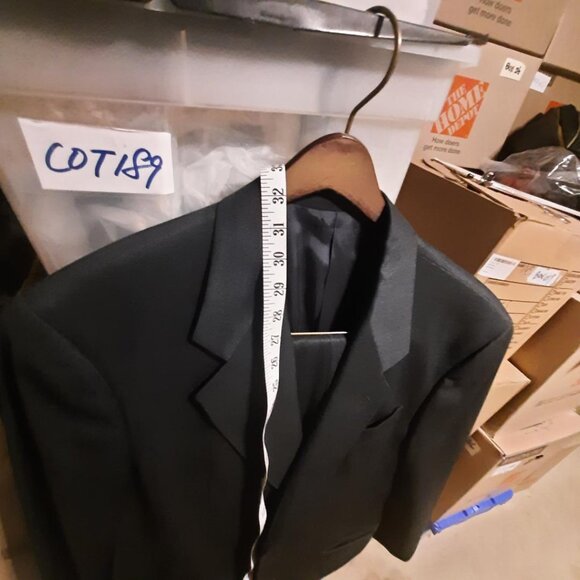 Vintage Men's Mani By Giorgio Armani 2 Pieces Tux Black Sz40/34 PreLoved Excelle - Picture 2 of 14